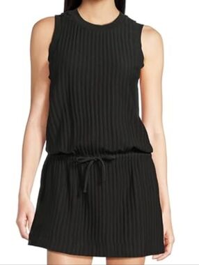 l*space Black Active Upbeat Black Sleeveless Drop Waist Mini Dress